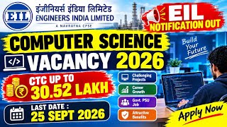 Computer Science Vacancy 2026 | Latest Govt Jobs for CSE/IT | New Recruitment 2026 | EIL Computer  screenshot 3