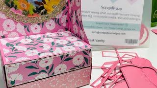 Add another drawer to Scrapdiva Designs 3D desk vanity : glueing process