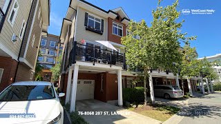 ❤️ Rare Availability! Exquisite End-Unit Family Townhome  ❤️ 76 8068 207 ST, LANGLEY