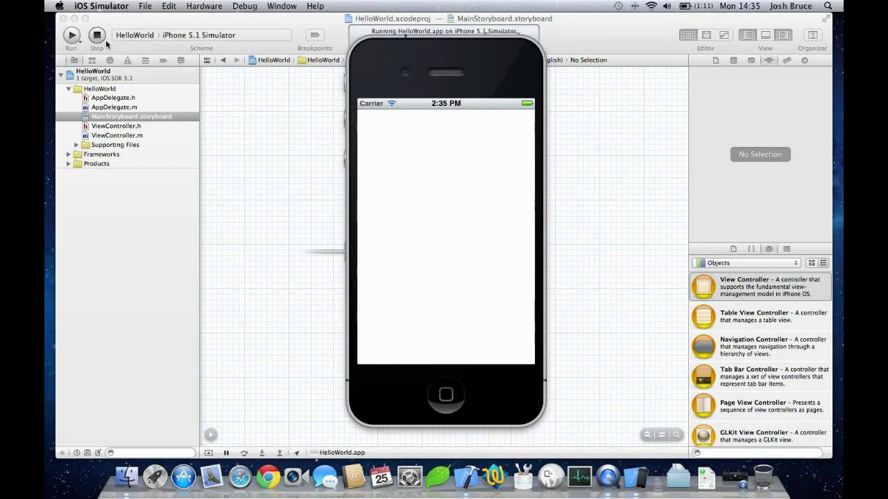 Creating "Hello World" in Xcode - Develop iPhone and iPad Apps Like the ...