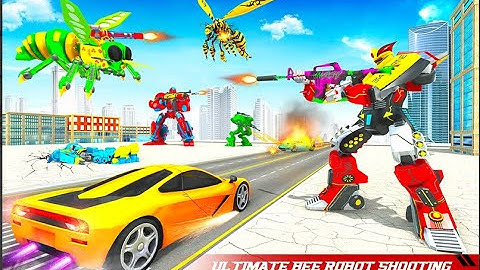 Flying Bee Robot Car Transforming Game: Robot Game Centaurus Games