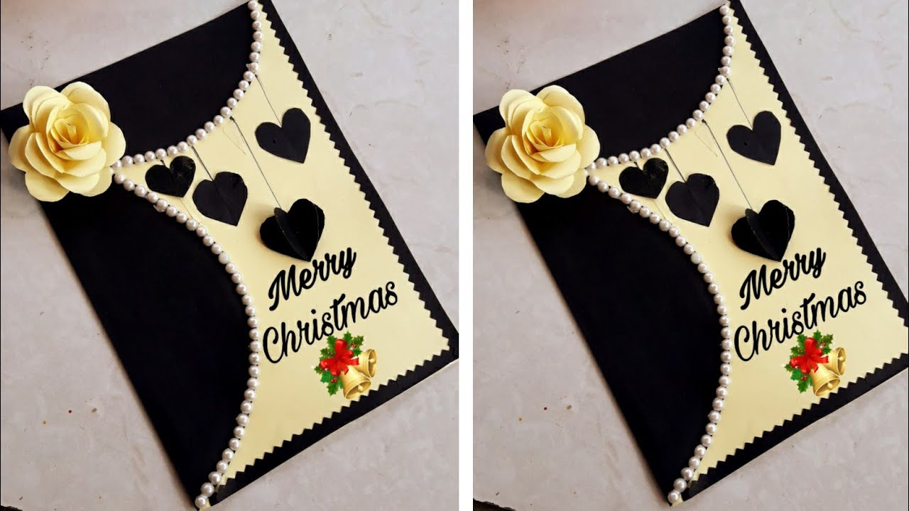 Easy and Beautiful Christmas card /How  to make Christmas Card