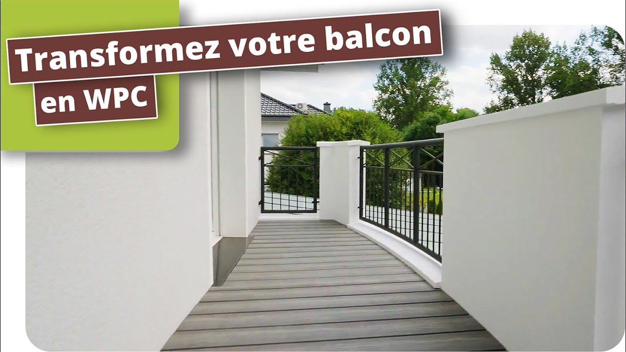 Aménager un balcon avec des lames de terrasse WPC