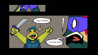 Rottmnt and 2012 crossover comic dub  ( credits to @jez for this comic on YouTube)