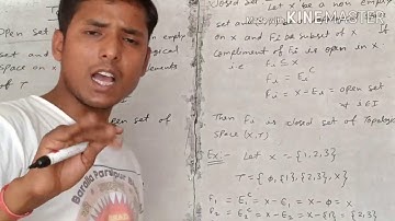 M Sc Mathematics open and closed set of Topological Space