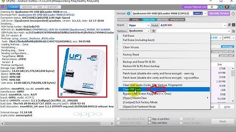 How to unlock google account Oppo A37f by using UFI box.
