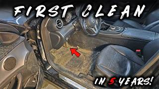 Deep Cleaning of a MUDDIEST Mercedes E220 / Interior Detailing ASMR
