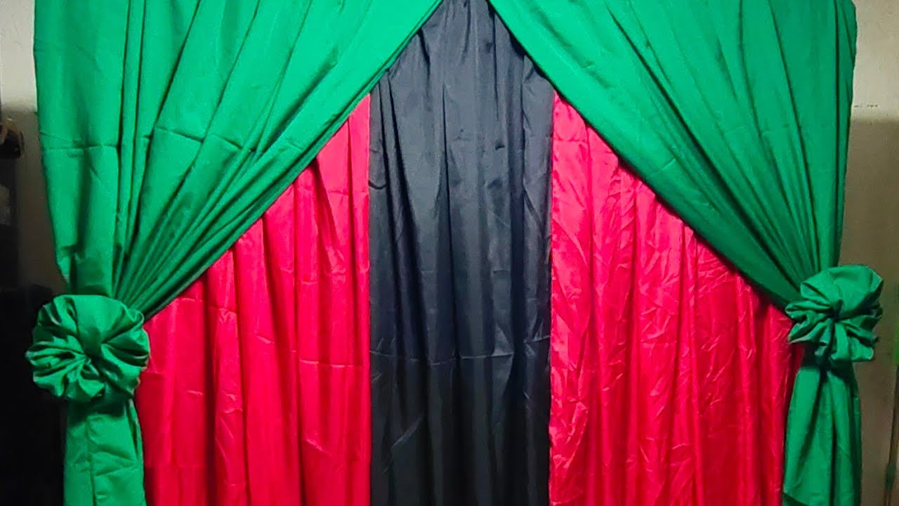 DIY Backdrop watermelon theme backdrop design ideas tutorial - YouTube