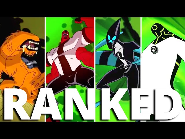 Ranking The Original 10 Aliens In Ben 10 Ailen Force