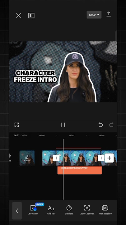 Character freeze intro tutorial/Capcut tutorial #capcut #trending #mobilevideoediting#editing #edit