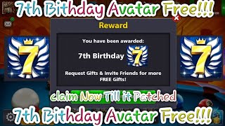 8_Ball_Pool_7th_Birthday_Avatar_Gift_Claim_Now_Till_It_Patched_Claim_7th_Birthday_Avatar_Now screenshot 5