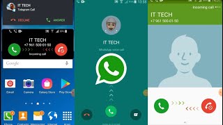 Incoming Screen Call SAMSUNG GALAXY S4 S5 S6 WhatsApp,Telegram,Viber screenshot 3