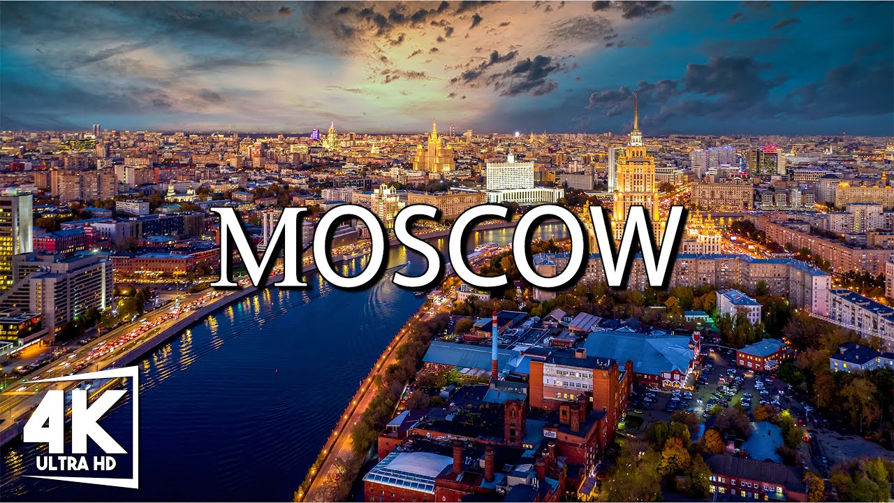 МОСКВА 4K UHD • «Полет над Москвой» — кинематографический фильм с успокаивающей музыкой