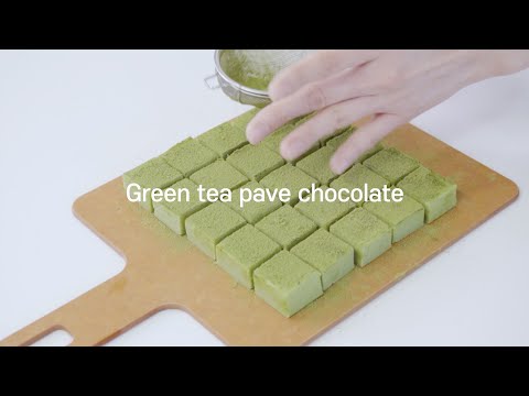 Green tea <strong>pave</strong> chocolate ㅣ 녹차파베초콜릿만들기 ㅣ그린티파베초콜릿 ㅣ파베초콜릿 ㅣ생초콜릿 ㅣ말차파베초콜릿ㅣ쇼콜라티에ㅣ초콜릿만들기