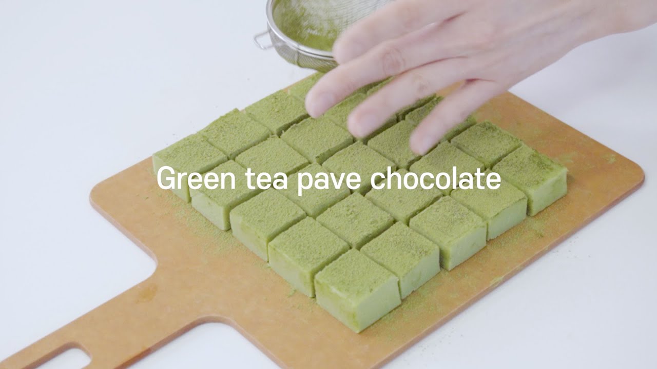 Green tea pave chocolate ㅣ 녹차파베초콜릿만들기 ㅣ그린티파베초콜릿 ㅣ파베초콜릿 ㅣ생초콜릿 ㅣ말차파베초콜릿ㅣ쇼콜라티에ㅣ초콜릿만들기