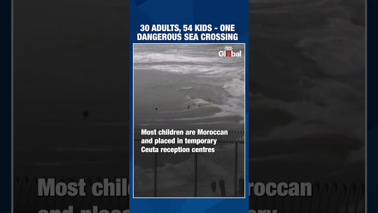 Spain’s Border Crisis: 54 Migrant Children Swim from Morocco to Ceuta
