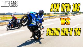 Suzuki Gsx-R 150 Vs Sym Vf3I 185 Drag Race
