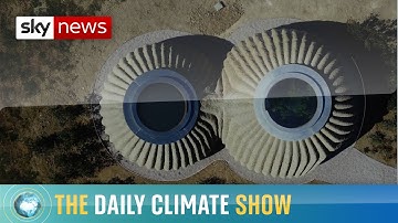 Inside the 3D-printed house made of clay