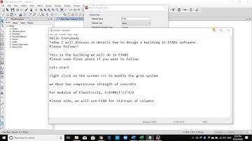 How to define the grid system,  materials, and cross-sections in ETABS (Lecture 1)