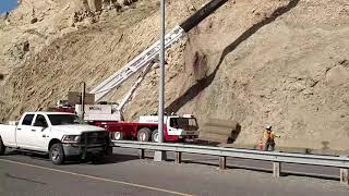 Rockfall Mitigation Project Progress, Week of 13Oct17.