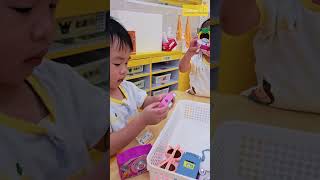 Our 3-year-old Kiddos are rocking the dramatic play lab