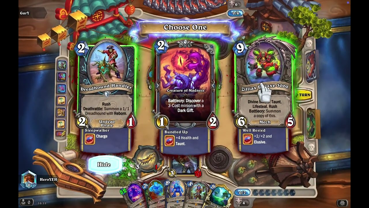 Hearthstone: Blessing of the Bronze give Carefree Cookie