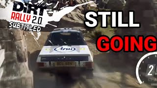 Slowly increasing chaos | Dirt Rally 2.0 subtitled screenshot 5