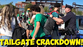 POLICE GET PHYSICAL DURING PHILADELPHIA EAGLES TAILGATE 