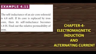 CHAPTER 4 ELECTROMAGNETIC INDUCTION  EXAMPLE PROBLEM 4 -11