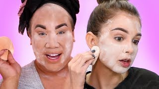 I TRIED FOLLOWING A PATRICKSTARRR MAKEUP TUTORIAL