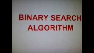 Binary Search Algorithm