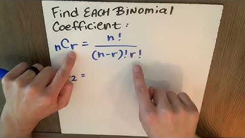 Finding Binomial Coefficients with Combinations