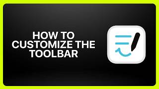 How To Customize the Toolbar in Goodnotes! Tutorial
