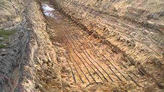 Closed loop geo thermal system install video 2