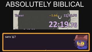 oneshot any% in 22m 19.766s