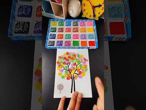 手指畫幼兒園手掌點畫印泥繪畫工具顏料無毒