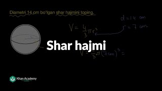 Shar hajmi | Hajm va sirt yuzi | Geometriya asoslari