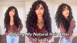 My Natural Voluminous Curly\/Wavy Hair Routine