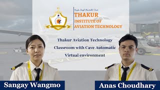 Thakur Aviation Technology Classroom with Cave Automatic Virtual Environment #VirtualReality