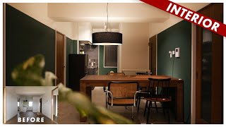 【3万円で】築27年リビングがここまで変わる？！賃貸DIYで原状回復できるおすすめの壁紙の効果