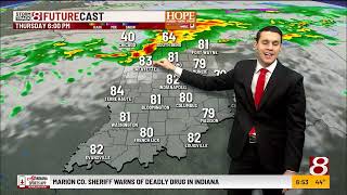 Record warmth on Thursday followed by strong storm chance in central Indiana | Mar. 25, 2026