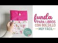 Coser una funda  para libro / bullet / agenda / libreta - con bolsillo - muy fácil