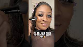 This is the BIGGEST mistake you’re making when applying blush 👉🏾 #blush #blushtutorial #makeup