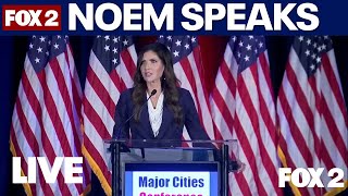 Kristi Noem speaks after ouster as DHS head