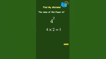 Find My Mistake! - Evaluating Exponents
