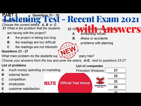 IELTS LISTENING ACTUAL TEST WITH ANSWERS | SEPTEMBER EXAM