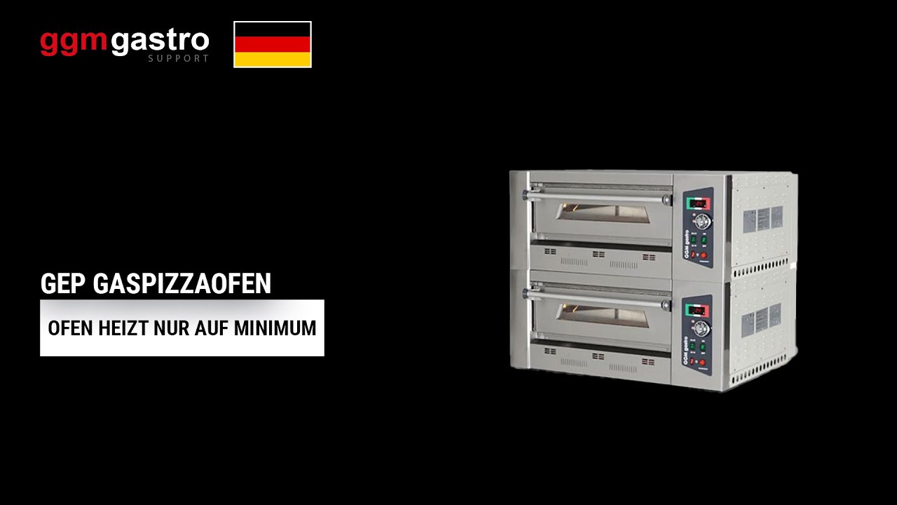 GGM Gastro GEP Gaspizzaofen -  Ofen heizt nur auf Minimum