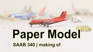 Northwest Airlink | paper model | SAAB 340