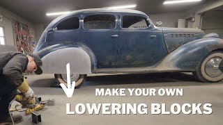 Making a set of lowering blocks to drop suspension 4