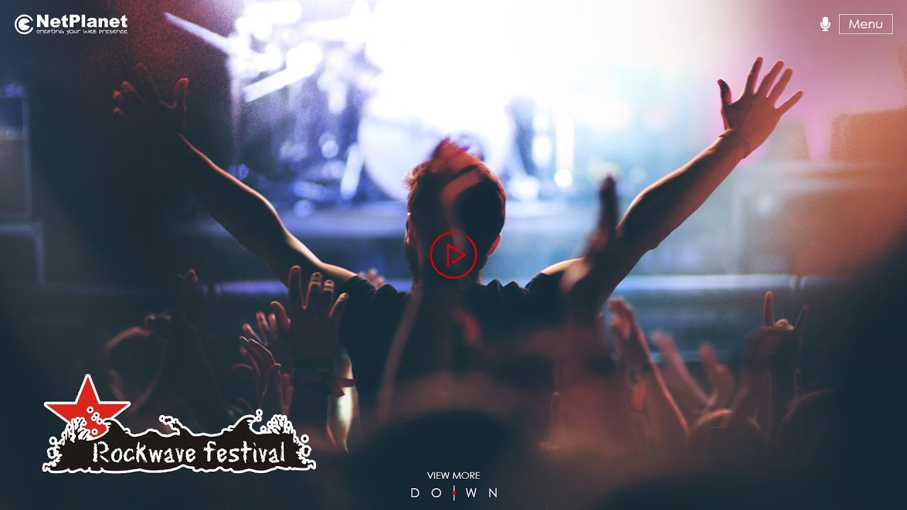 🚀 Web Design - Rockwave Festival